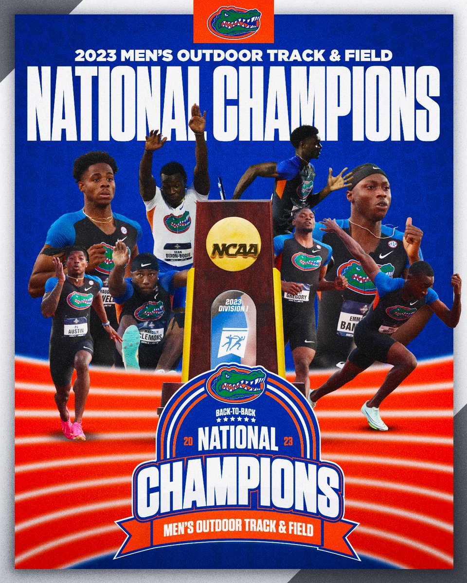 YOUR FLORIDA GATORS MEN’S TEAM ARE BACK-TO-BACK NATIONAL CHAMPIONS!

#GoGators🐊