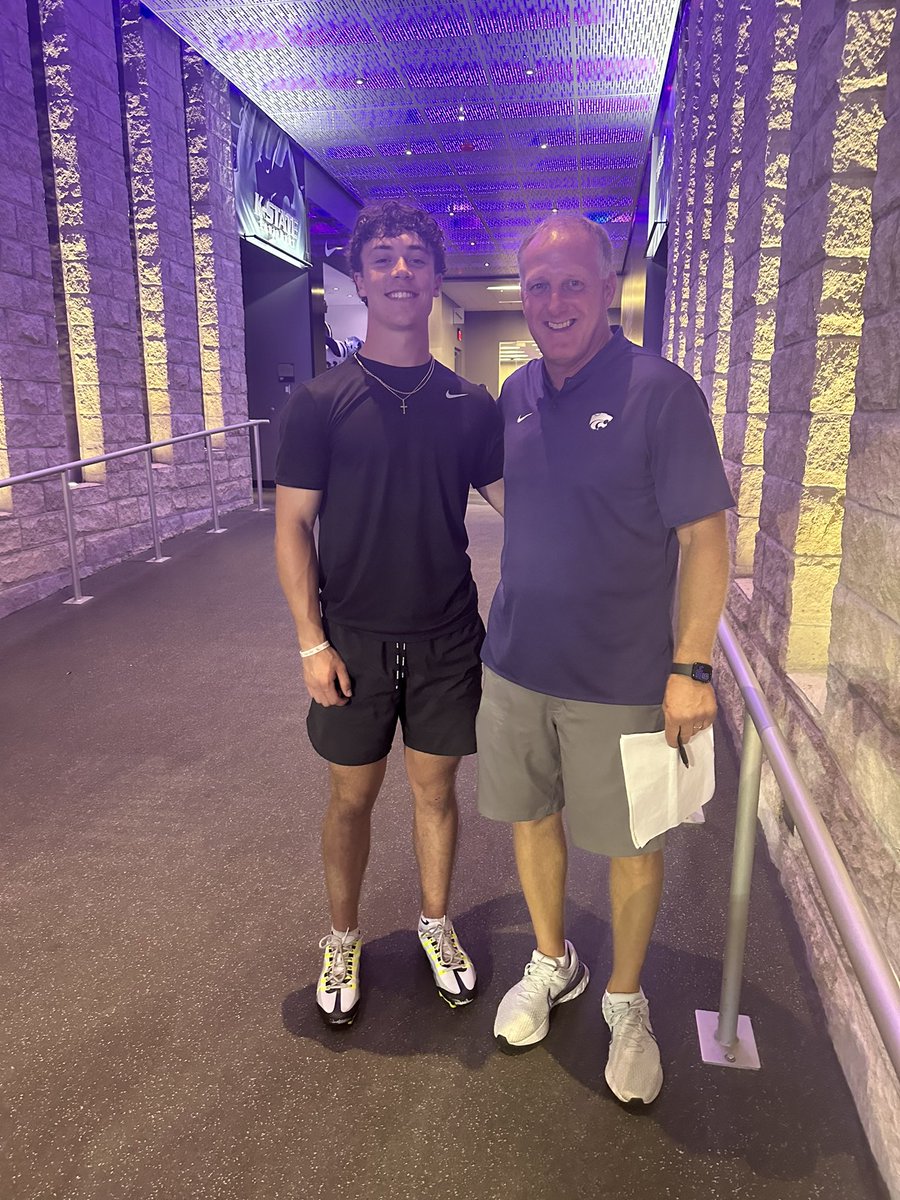 After a great conversation with <a href="/CoachKli/">Chris Klieman</a> I am blessed to receive an offer from Kansas State University. <a href="/KStateFB/">K-State Football</a> <a href="/Coach_Middleton/">Matthew Middleton</a> <a href="/spedbraet/">Taylor Braet</a> <a href="/MaddiGage/">Maddi Gage</a> <a href="/AllenTrieu/">Allen Trieu</a> <a href="/galloway__drew/">Drew Galloway</a>