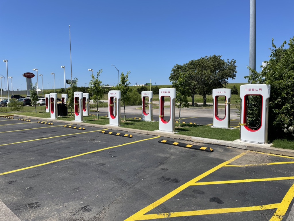 James McClure on Twitter "Tesla superchargers / Interurban Grill