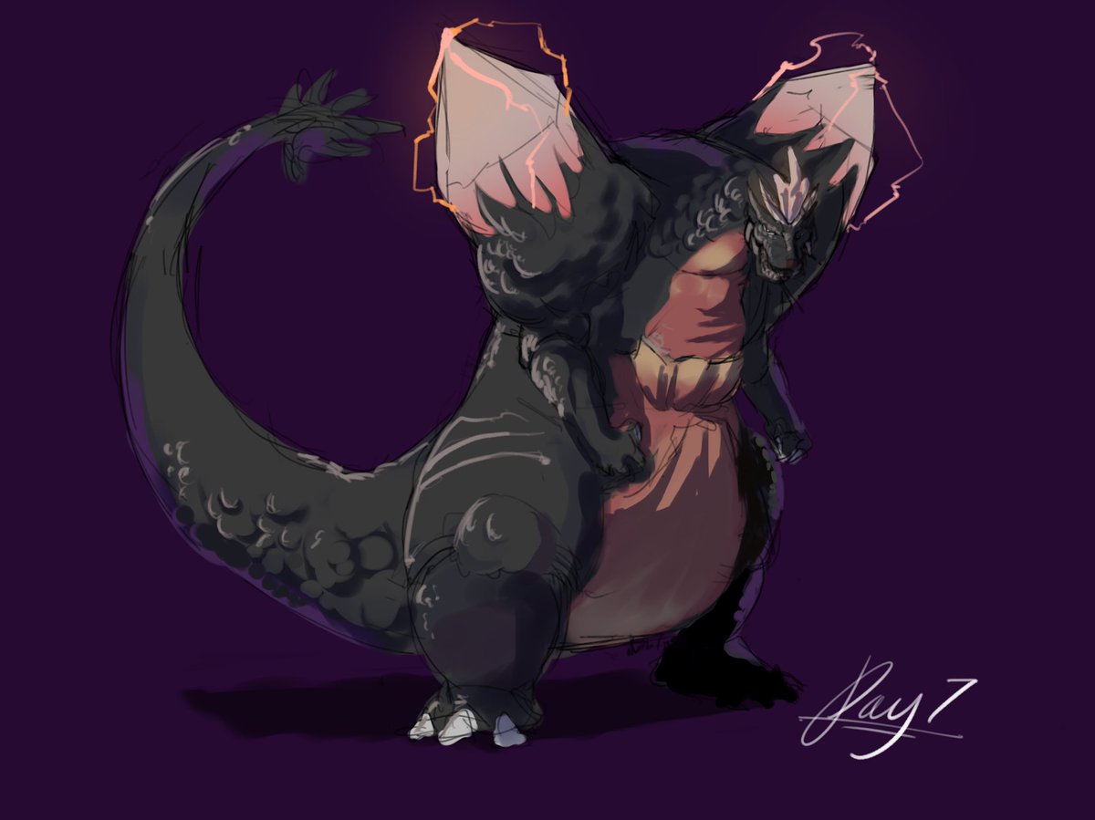 zestyspinachsan's tweet photo. Kaijune day 7. Catching up very slowly 💀

#kaijune2023 #spacegodzilla #kaijuneday7 https://t.co/kIWqBHSzXY