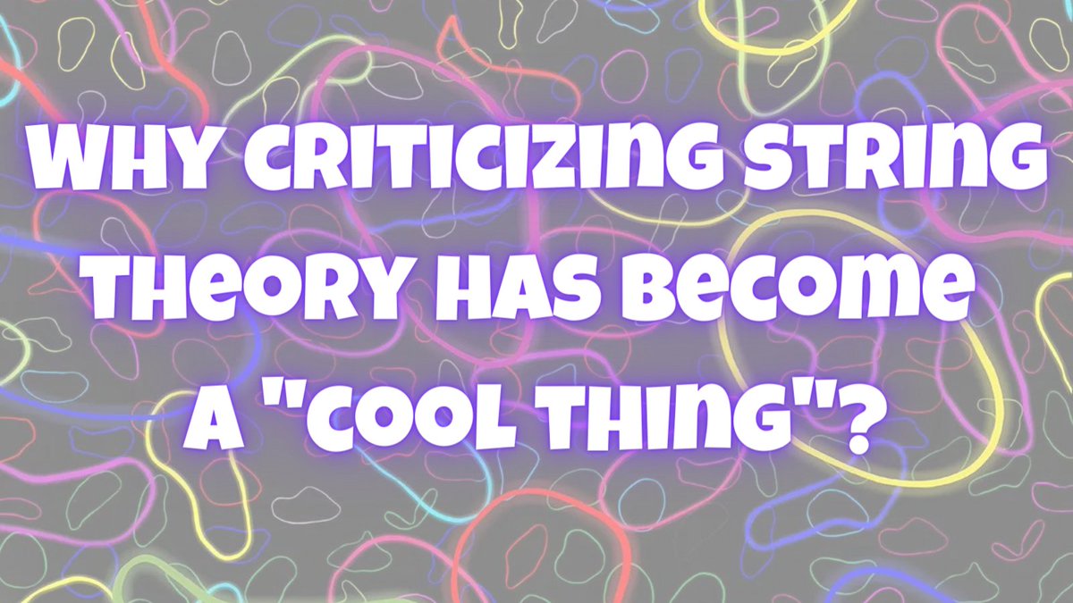 Why criticizing string theory has become a 'cool thing'?
In the last few years, I, many of my friends & colleagues have noticed that many people (physicists & non-physicists) have started to criticize string theory. It is becoming the new 'cool thing to do'. 1/n
#Physics #Scicomm