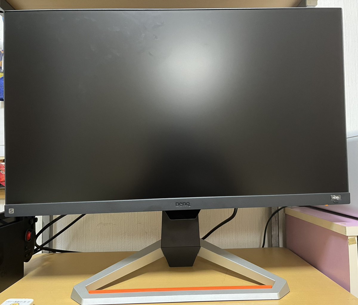 ゲーミンクモニター買いました♪
165Hz、IPSパネル、24.5インチの
【BenQ MOBIUZ EX2510S】です！
これでやっと、大きな画面で綺麗なゲームが楽しめる..！(ง🔥Д🔥)ง