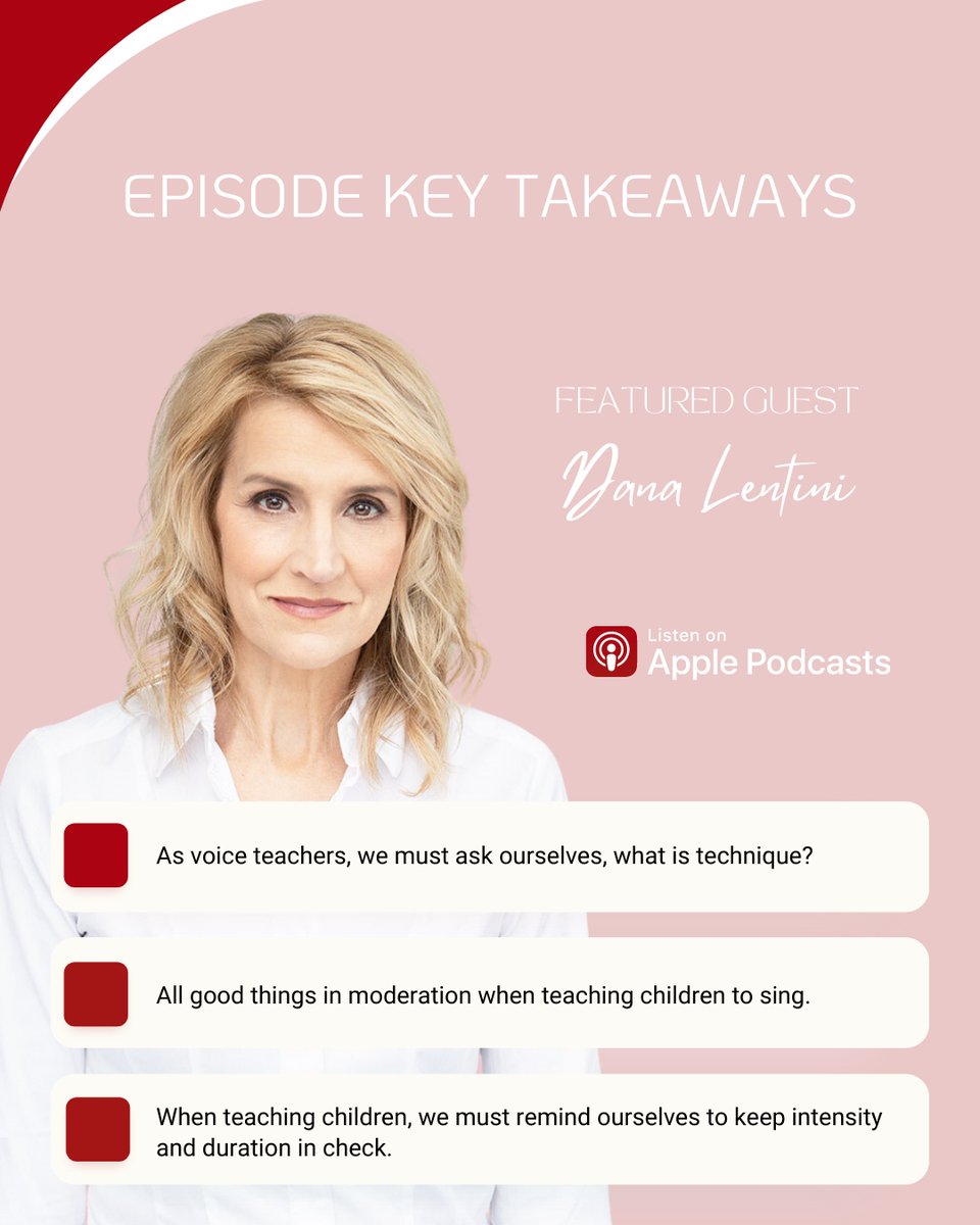 Key concepts for this week's episode with Dana Lentini (@lentinidana). 💭 #foodforthought⁠
⁠
Listen now 🎙 drmarisaleenaismith.com/118
⁠
#voiceup #avoiceandbeyond #voice #singing #children #musiclessons #voicelessons #teaching #singinglessons #podcast #spotifypodcast #applepodcast