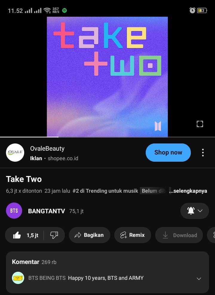 StaffnyaBTS's tweet photo. drop streaming ss and tag 7 moots @gulajutek @skjwinn @Sidnikristina @lilacbii @liualphawolf @Curhatansuka @justhvy https://t.co/tj2pig2RiF