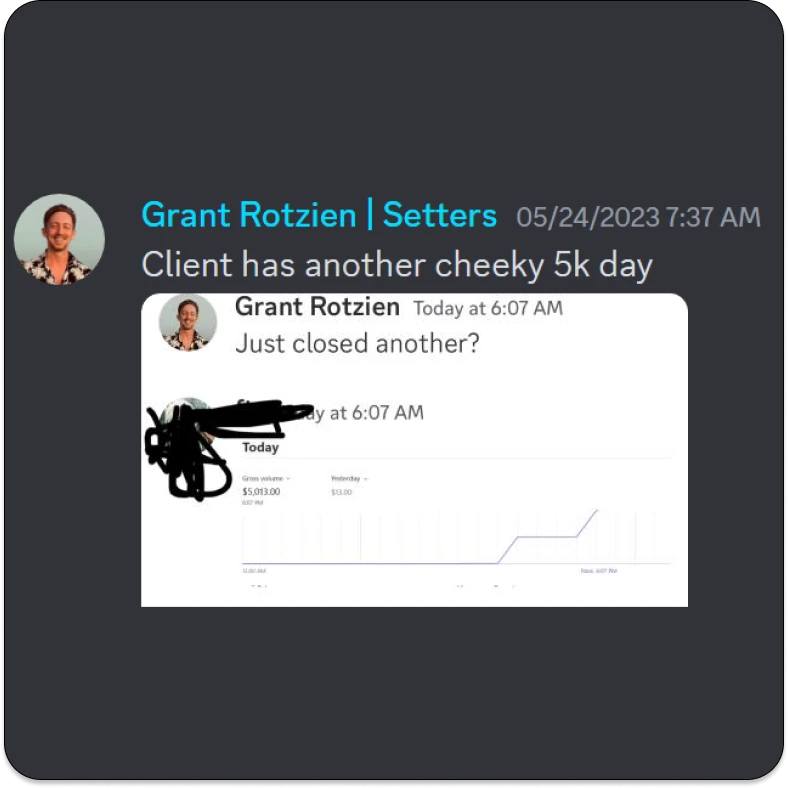 lineleadgen's tweet photo. Grant just secured an extra $5k for his client's success! 💼💰 https://t.co/92wJ3qDCa8