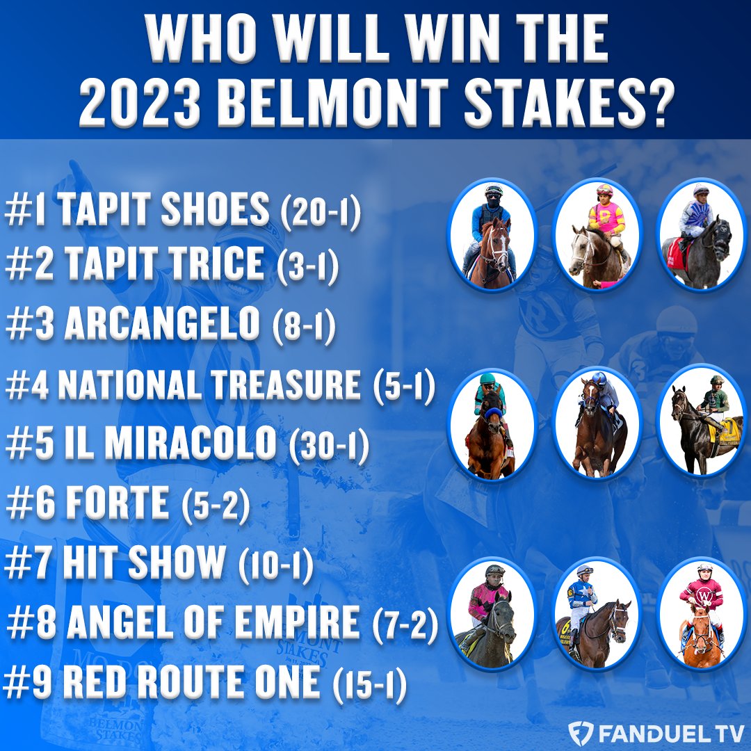 FanDuel_Racing's tweet photo. Who will win the 2023 Belmont Stakes? Let us know! https://t.co/18GTnjWqrf