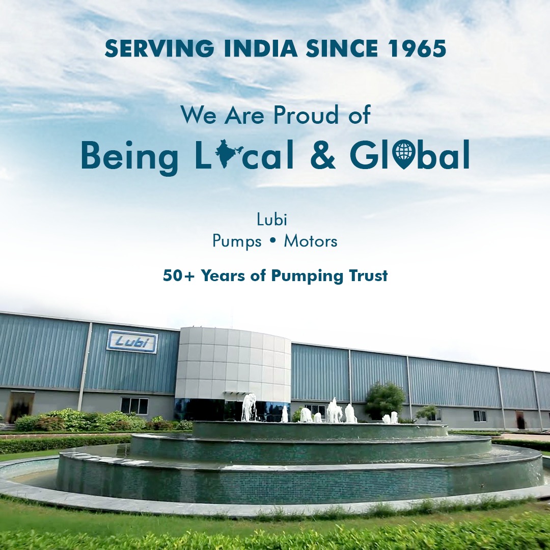 Founded in Gujarat, offering efficient & trusted pumping solutions for more than 50 years, Lubi Pumps & Motors are proudly local & global.

#atmanirbharbharat #selfreliantindia #swadeshi #aatmanirbharbharat
#supportindia #localkeliyevocal #indianbrands #atmanirbharbharatabhiyan