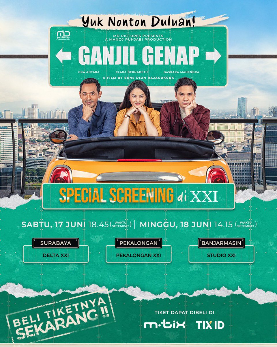 Banyak kali yang nanya, “Bang nggak ada premierenya? Aku udah nggak sabar pengen nonton duluan!”

Yaudah, langsung gas, pesan tiketmu sekarang. Biar bisa kau tercerahkan oleh cintaaa 🤣😍
