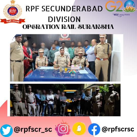rpfscr_sc's tweet image. IPF/Ramagundam, SIPF/Ramagundam, and ASIPF/Karimnagar unite to safeguard Railway property. 10 culprits apprehended near Nookapalli Malyal-Jagityal stations with 18 Kgs of valuable copper wire worth Rs.2,82,360 seized. Kudos to our vigilant team! #RailwaySecurity #CrimeCracked"