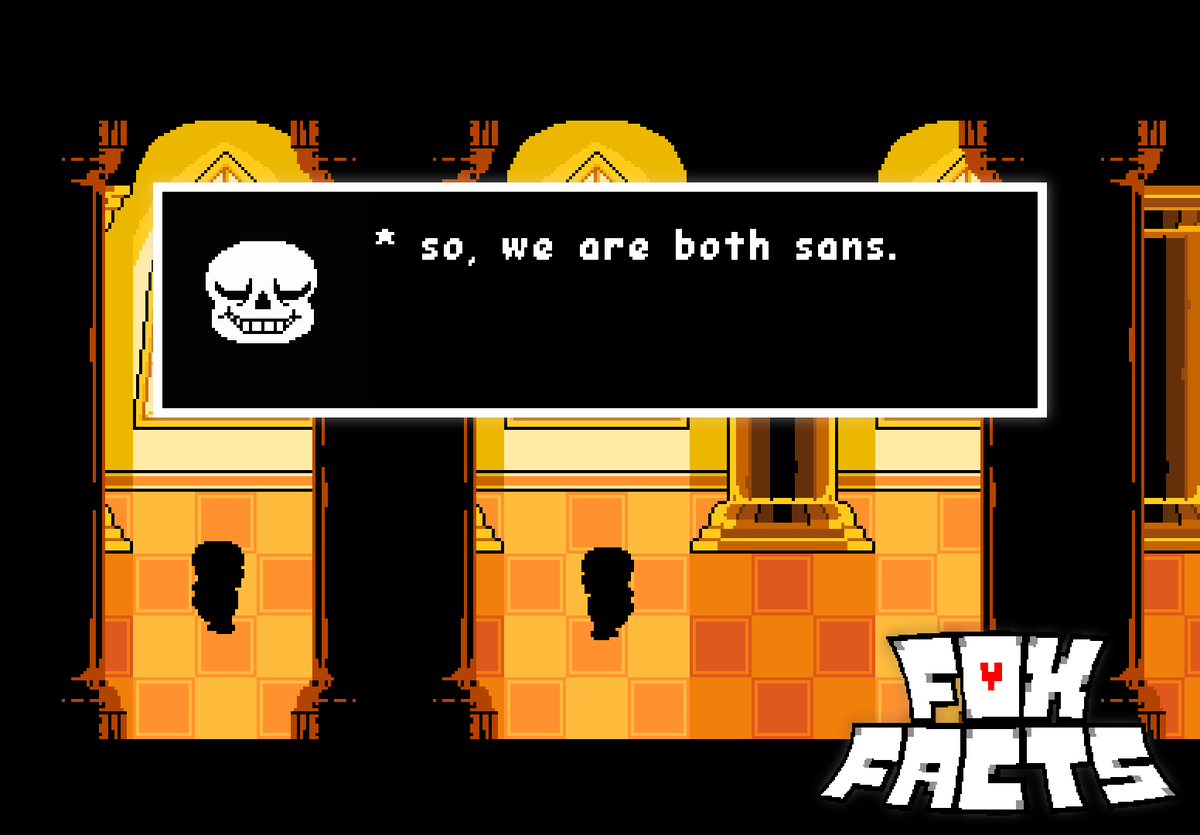 FoxRadFacts's tweet photo. New Easter Egg Found! Hidden in "game code" is hidden "sans player" mode! Full functionability! #Wow! Works! Can you get to the hidden "Gender Side Sans Route" Ending? https://t.co/f1X9D1draZ
