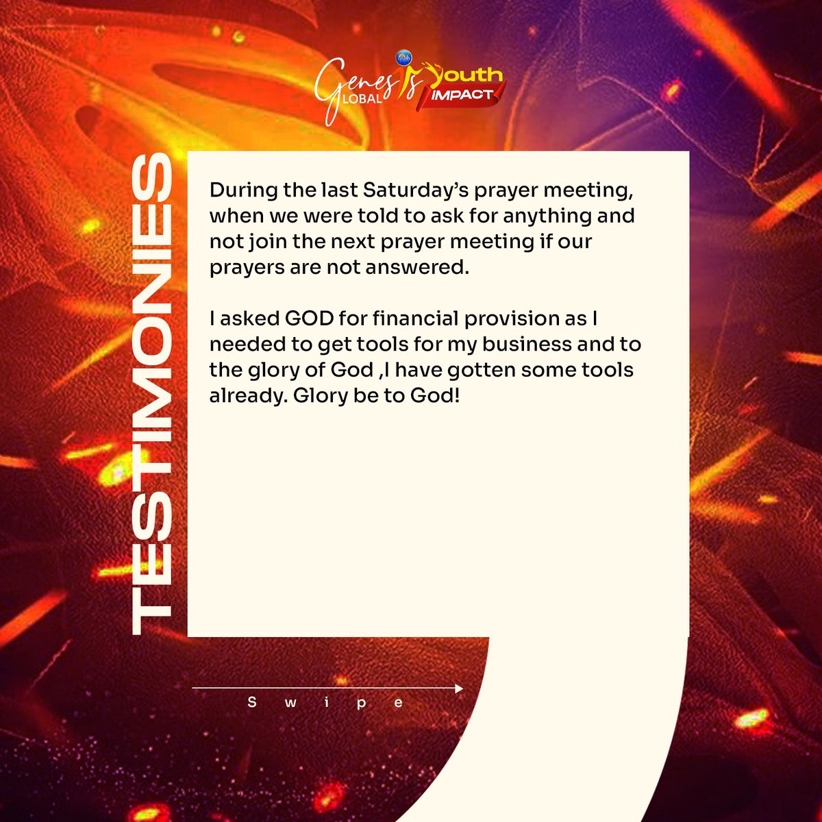 gg_youthimpact's tweet photo. Here are the testimonies from our previous Saturday’s prayer meeting!
#prayingyouths #cccgenesisglobal #heavenofnewhelp https://t.co/8i1T5xSSkE