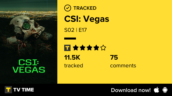 I've just watched episode S02 | E17 of CSI: Vegas! tvtime.com/r/2Qz57 #tvtime