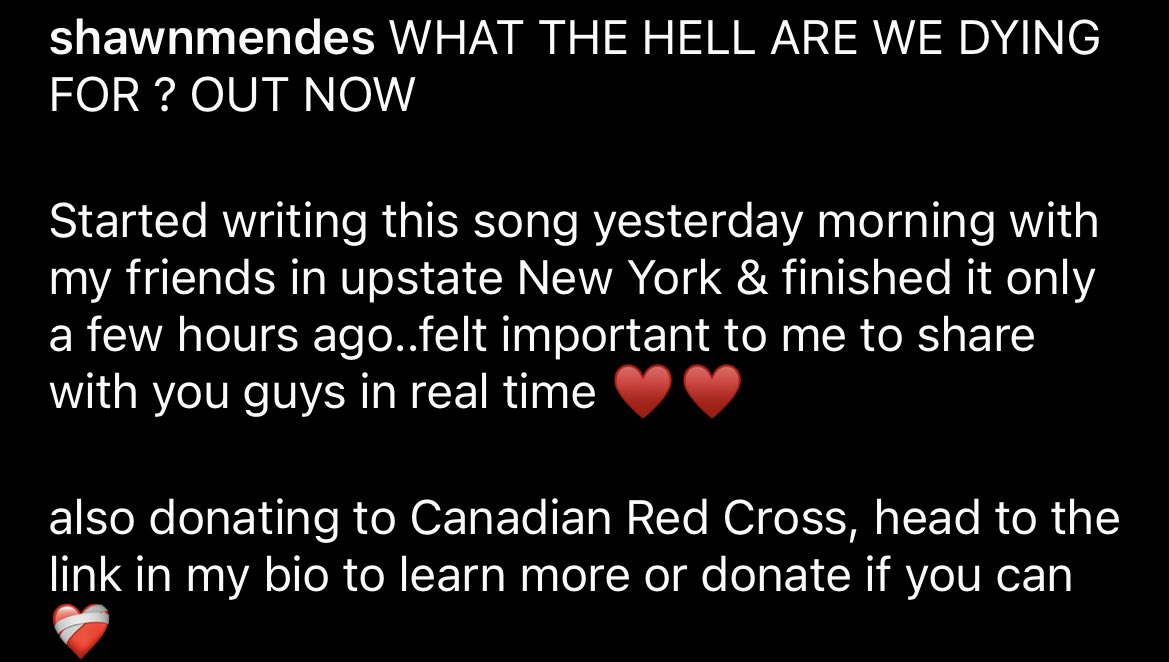i just saw someone call shawn mendes’ new cover art for his new single, what the hell are we dying for, was “disrespectful” and “poor taste”

1, as IF he isn’t canadian PFFFT 
2, how tone deaf do you have to be to NOT understand the point and idea of the song???