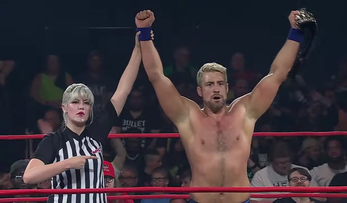WrestlingPhobia's tweet photo. Nevaeh luciรณ bien ante KiLynn King pero fue incapaz de superarla. Combate corto con resultado esperado.
Joe Hendry continรบa como Digital Media Champion. Dirty Dango apuntaba maneras con su nuevo personaje pero ni siquiera puso en aprietos al campeรณn.
#CountdownToAgainstAllOdds https://t.co/hz0dNIdApY
