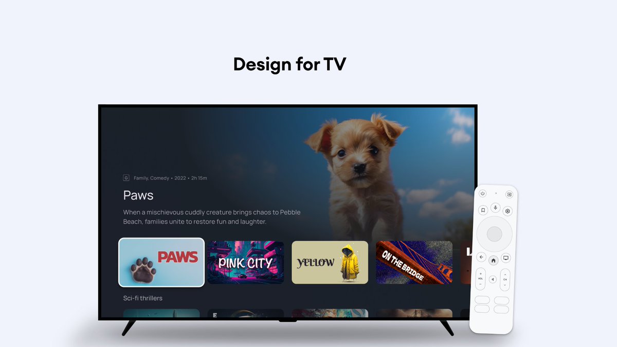AndroidDev's tweet image. Design beautiful and modern Android apps that meet your user where they are, no matter the device!
 
📱 Phones
💻 Tablets
⌚️ Watches
📺 TVs

Design for Android → goo.gle/3WJOkDm