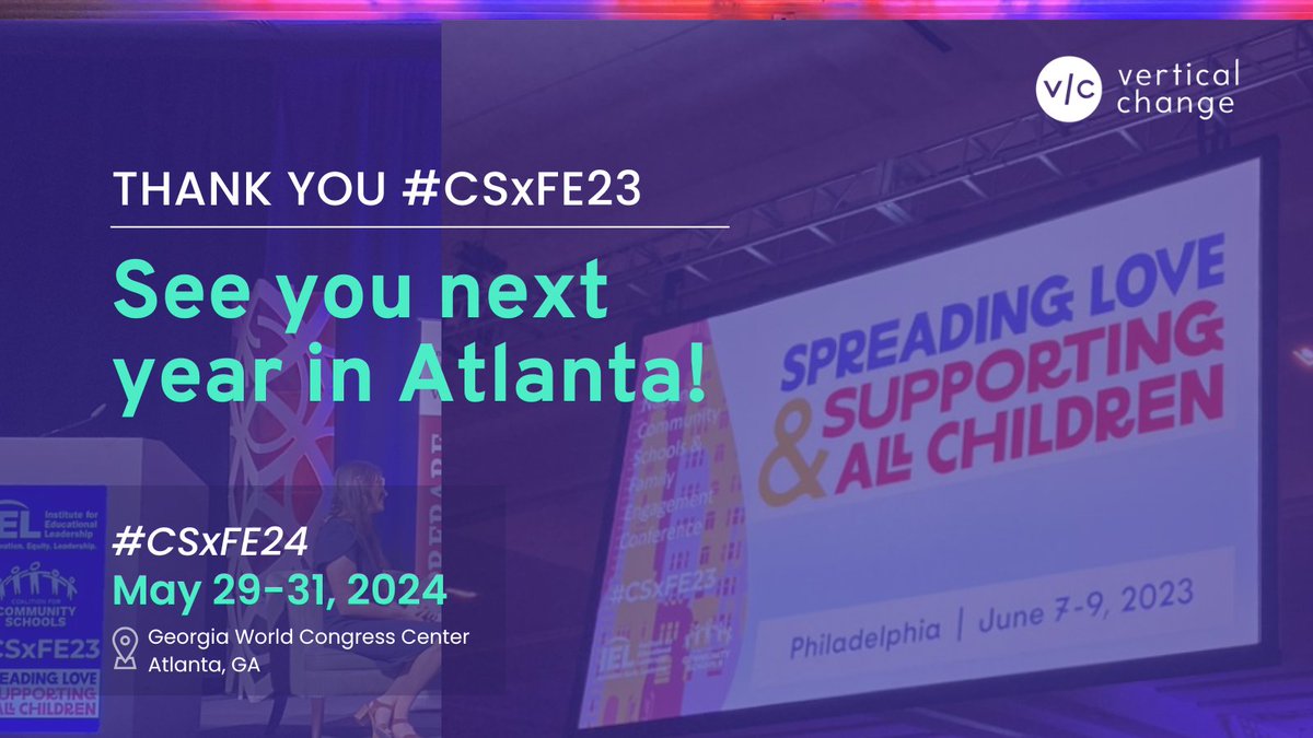 Thank you <a href="/IELconnects/">Institute for Educational Leadership</a> for an outstanding #CSxFE23! We're so grateful for the opportunity to support the #CommunitySchools movement. See you in Atlanta! #CSxFE24