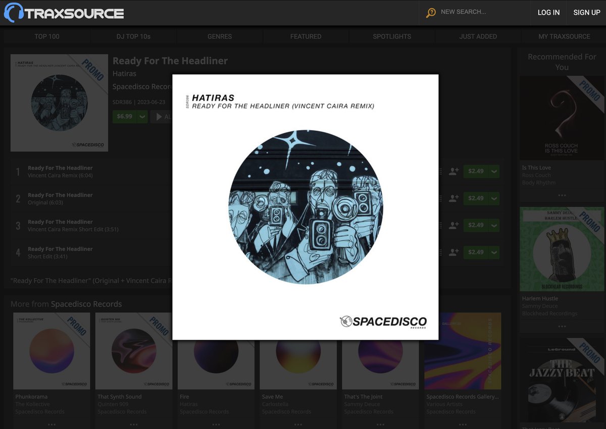 Spacedisco Records (@spacediscorecs) on Twitter photo "Ready For The Headliner" by <a href="/hatiras/">Hatiras</a> + a dope remix by <a href="/vincent_caira/">vincent caira</a> is out now on <a href="/spacediscorecs/">Spacedisco Records</a> at <a href="/traxsource/">Traxsource</a> + orcd.co/sdr386 #HouseMusic #NewMusic "Ready For The Headliner" by <a href="/hatiras/">Hatiras</a> + a dope remix by <a href="/vincent_caira/">vincent caira</a> is out now on <a href="/spacediscorecs/">Spacedisco Records</a> at <a href="/traxsource/">Traxsource</a> + orcd.co/sdr386 #HouseMusic #NewMusic