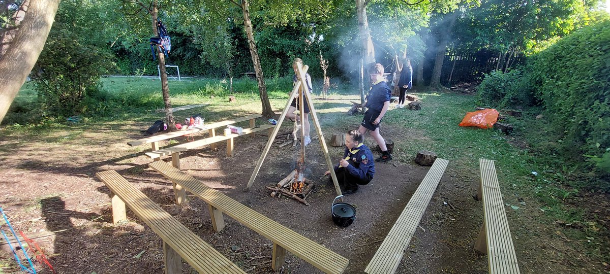 It was great to be there and be able to welcome so many young people to our "camp" and demonstrate our backwoods skills.

Thanks for having us!