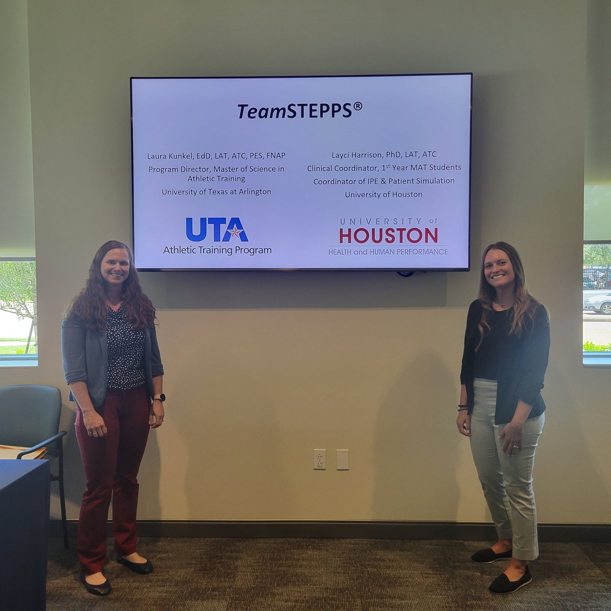 Thank you to Houston Methodist Sports Medicine for having me and Layci for a full TeamSTEPPS workshop today. The participants were wonderful to work with and I had a great time!
