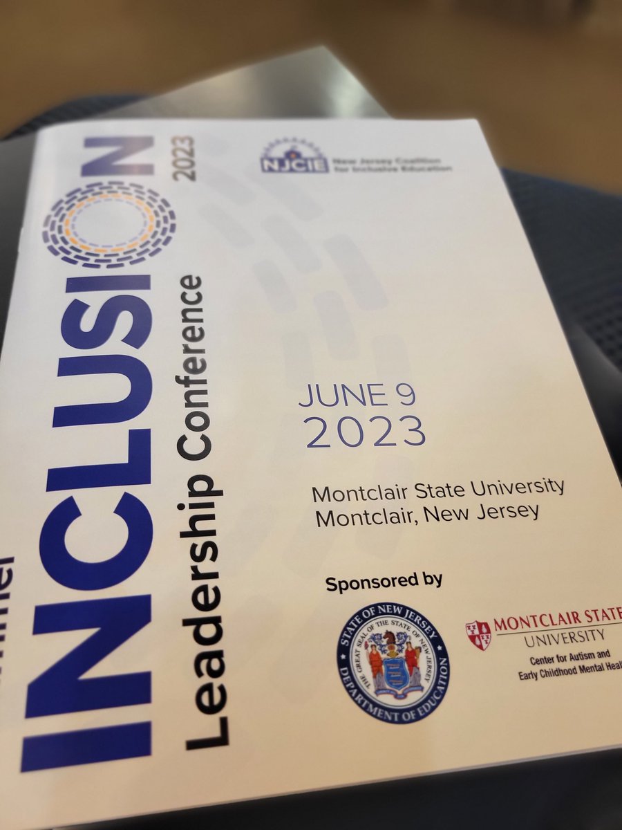 Great conference today from NJCIE. Always pushing #inclusion forward.