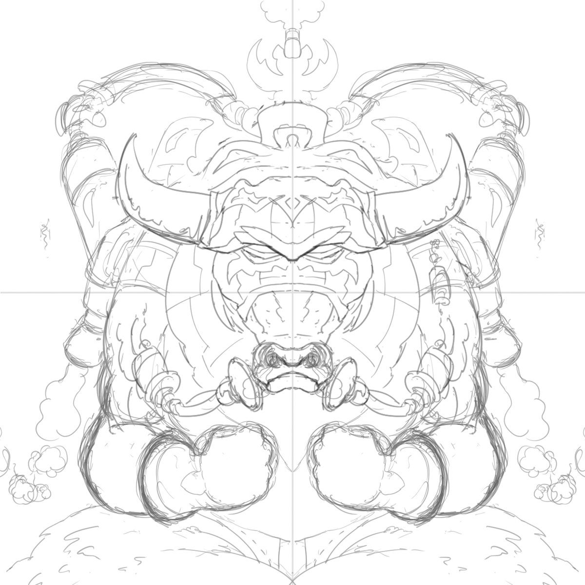 evrenselbaris's tweet photo. sketching... 
work in progress...
#bullish23 #illustration #tezosart https://t.co/r7wqsSs9oR