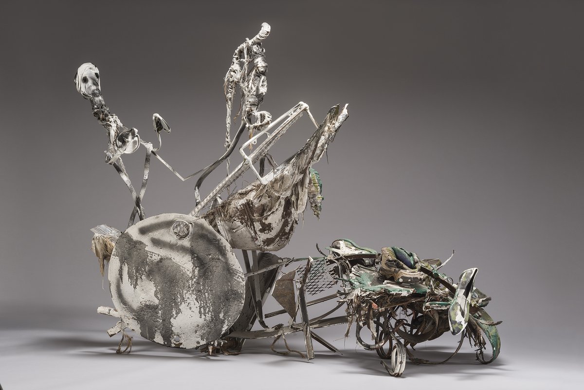 TOMORROW! Art Adventures inspired by the metal tooling of artists Thornton Dial &amp; Ronald Lockett (see their art in "Unsettled Things: Art from an African American South"). A hands-on art-making class for ages 6-9, led by instructor Allison Tierney. $0-5. bit.ly/43tEdp5