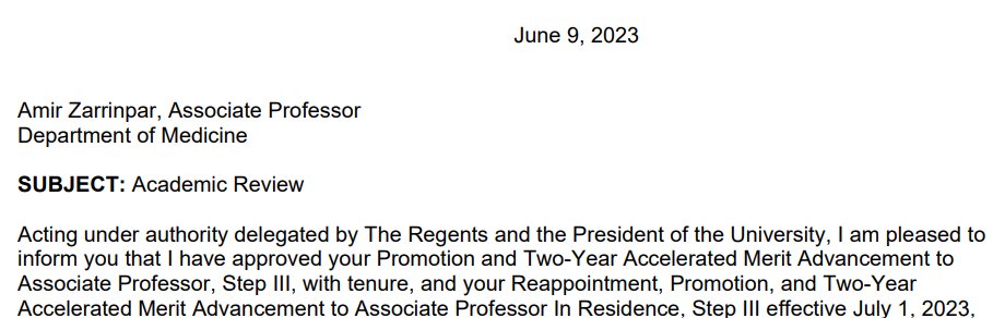 Zarrinparlab's tweet image. Thrilled to share the incredible news: I'm now an Associate Professor! Big thanks to my amazing lab, mentors, family and especially my rockstar wife, @ebrann, for their unwavering support.  🎉 #DreamTeam @UCSDHealth @UCSDMedicine @CCB_UCSD @UCSD_GI