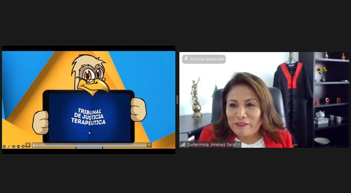 CICAD_OEA's tweet photo. Un equipo del Tribunal de Justicia Terapéutica de Morelos (@TSJMorelosOf, @GobiernoMorelos) presenta a autoridades federales y estatales de #México su Manual de Procedimientos, cuya elaboración contó con el apoyo de @CICAD_OEA, @SEGOB_mx y @StateINL. @MisionMexOEA @USAmbOAS https://t.co/rAT2OH9In6