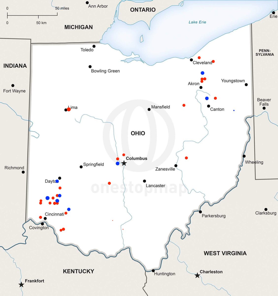Sneak peak of something I’m working on writing about. Should be out sometime this weekend. If you’re interested in Ohio high school baseball stay tuned. Comment if you think you can guess what this map depicts….