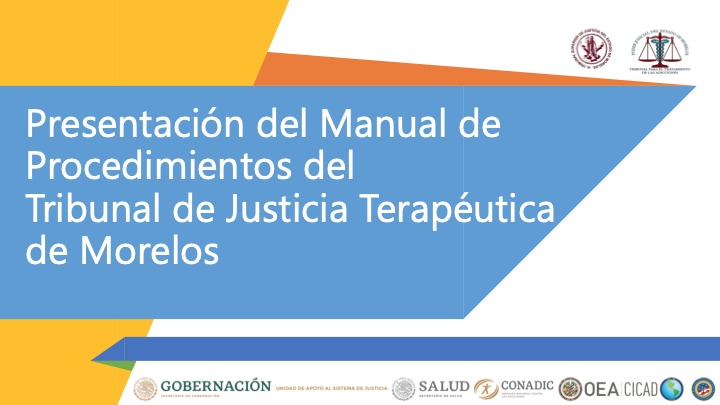 CICAD_OEA's tweet photo. A team from the Morelos Therapeutic Justice Court (@TSJMorelosOf, @GobiernoMorelos) presents the Court’s Operational Manual to federal and state-level officials in #Mexico, whose development was supported by @CICAD_OEA, @SEGOB_mx and @StateINL. @MisionMexOEA @USAmbOAS https://t.co/DQacN7WOzA