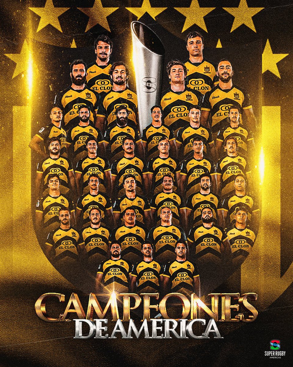 ¡𝗣𝗘𝗡̃𝗔𝗥𝗢𝗟 𝗕𝗜𝗖𝗔𝗠𝗣𝗘𝗢́𝗡 𝗗𝗘 𝗔𝗠𝗘𝗥𝗜𝗖𝗔! 🌎🏆🏆 @SuperRugbyAm #BicampeonesDeAmérica #EstoEsPeñarol