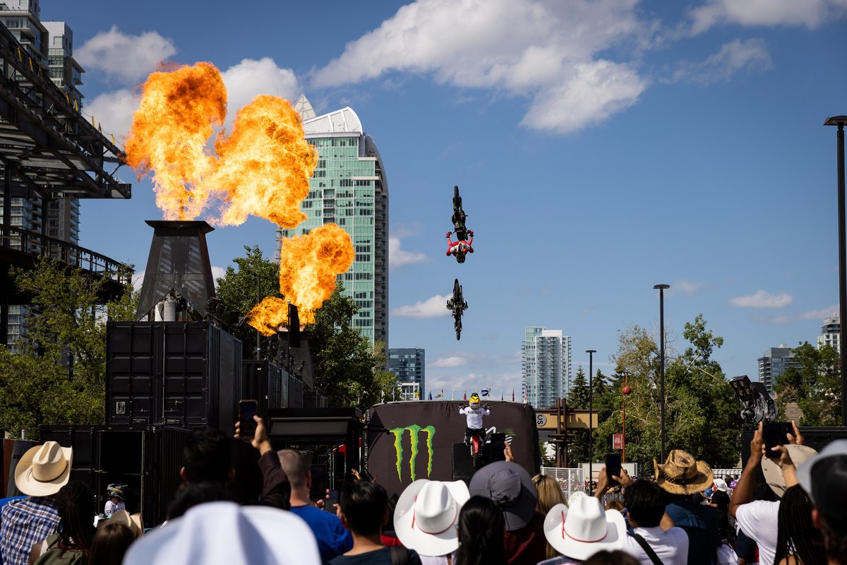 We don't recommend doing backflips, but we recommend watching the pros do it at the Monster Energy Compound 🏍️

Get unlimited entries for all 10 days with the Stampede SuperPass and watch these gravity-defying athletes across from the Saddledome!

🎟️ calgarystampede.com/superpass