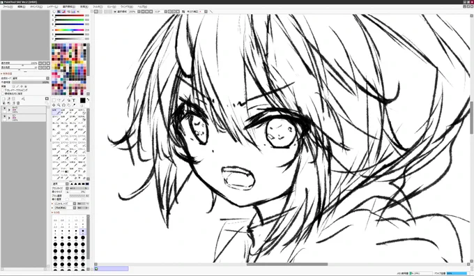 朝のちょっとしたラフ描き