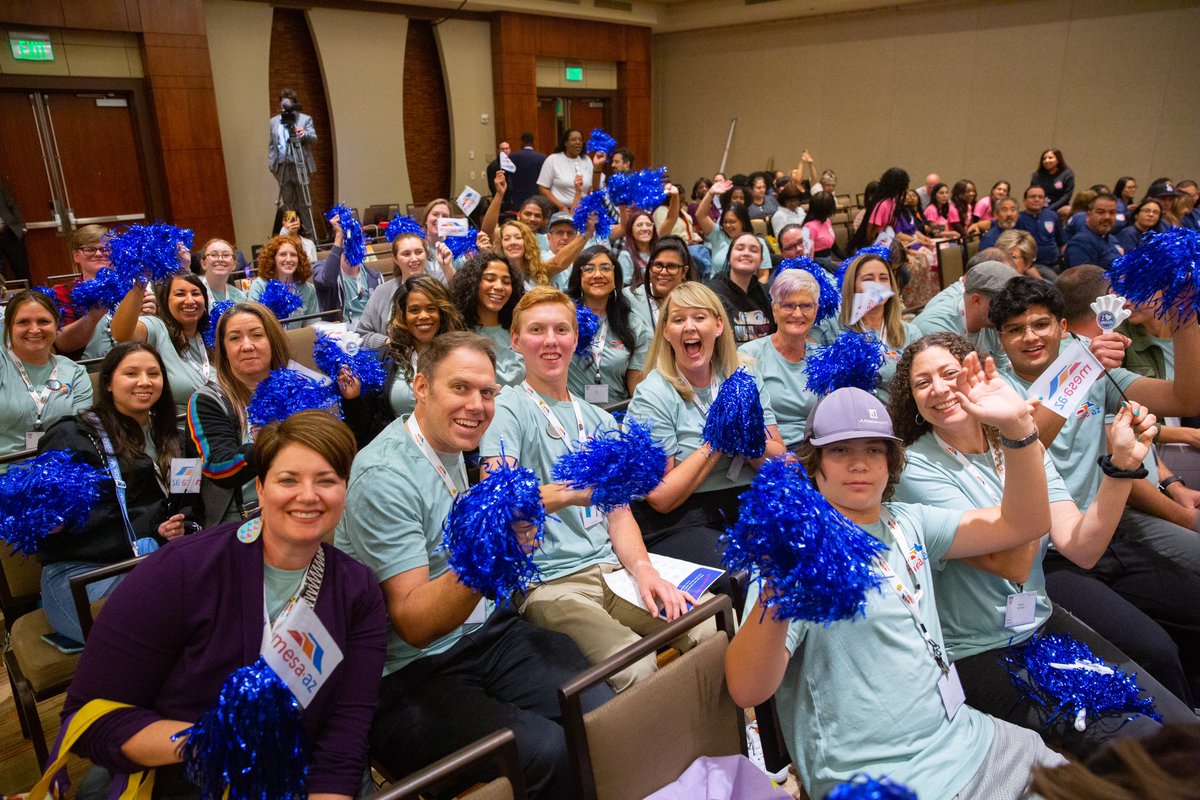 Mesa is representing here at @AllAmericaCity in Denver! We’re excited to show off our youth engagement programs and meet our fellow award finalists from 19 other cities across the nation. #AAC2023 #TogetherMesa