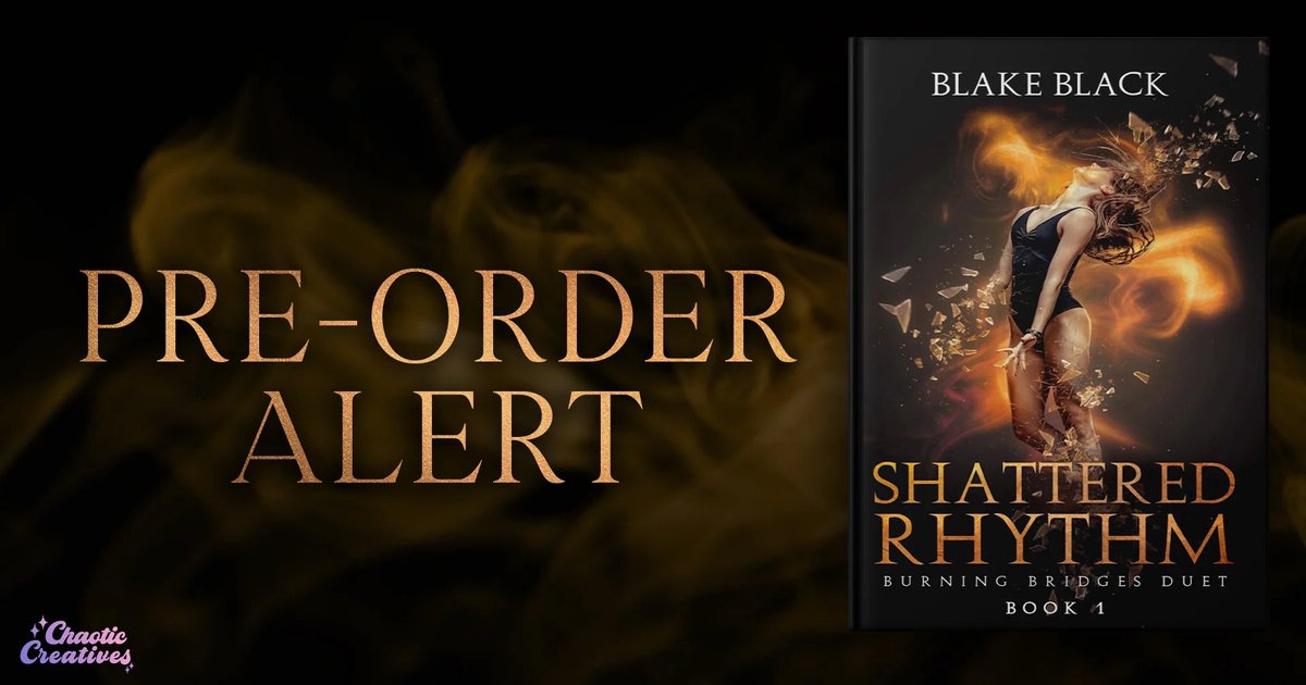 #PreorderAlert Shattered Rhythm, a new adult, why choose romance and the debut novel for Author Blake Black is coming 7/7!

#PreorderNow: books2read.com/u/3JngEE
Influencer Sign-up: chaoticcreatives.com/shattered-rhyt…

#WhyChooseRomance #DarkSecrets #GrumpySunshine @Chaotic_Creativ