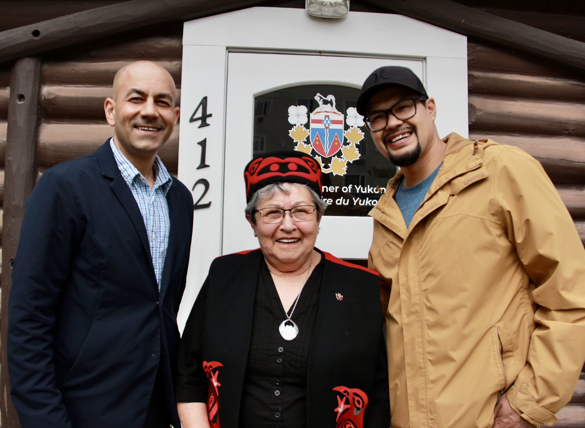 RanjPillai1's tweet photo. I was honoured to be at Taylor House this afternoon in Whitehorse for the official swearing in ceremony of new Commissioner Adeline Webber for a term of five years. Congratulations Commissioner Webber and I look forward to our future collaborations! https://t.co/UoKTy6KeV4