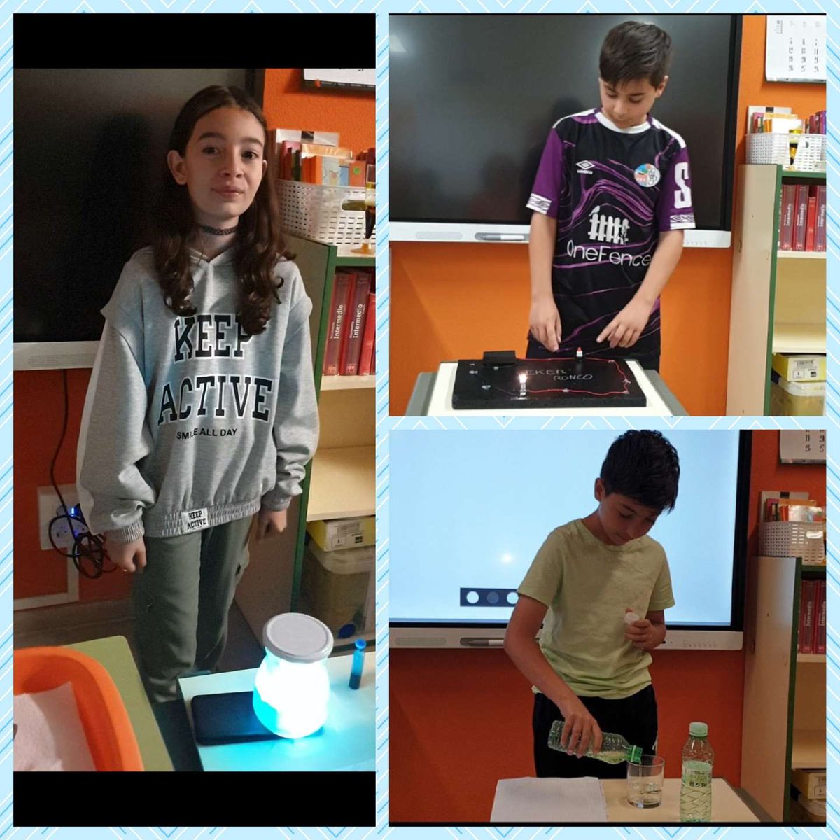 ceipseveriano's tweet photo. ¡Experimentando!
En 5º de primaria los alumn@s han presentado durante esta semana, diferentes experimentos realizados por ell@s mismos.🧑🏻🔬👩🔬🧪🧫
👧👦👧🏽👦👦🏼 🧒🏻
#ceipseverianomonte #curso22-23 #colemolon #siempreseve #niñosfelices
#nosgustatrabajarjuntas
#megustamicole https://t.co/ehMOpdS1iF