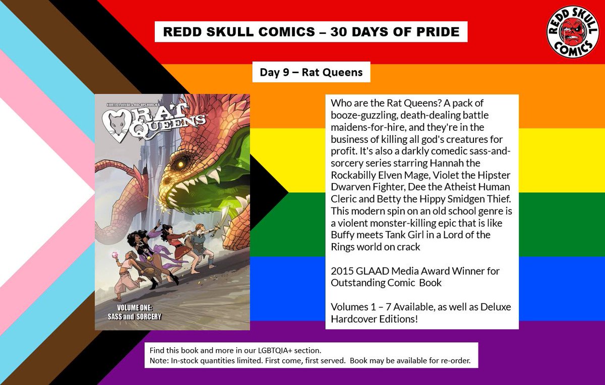 redd_skull's tweet photo. A favourite of all of us at RSHQ! Check out @ImageComics #RatQueens from home town creator Kurtis Wiebe!
#30DaysOfPride #LGBTQIA #PrideMonth #PrideMonth2023 #comics #yyc https://t.co/7i6R9GZqbq