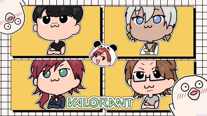 teamB 💛 楽しみ❕   #イロ絵す #サムネス #サムネヒム #絵ブラヒム #ひろとの絵 #k4sen #obo #しゃかあーと #vccvalo