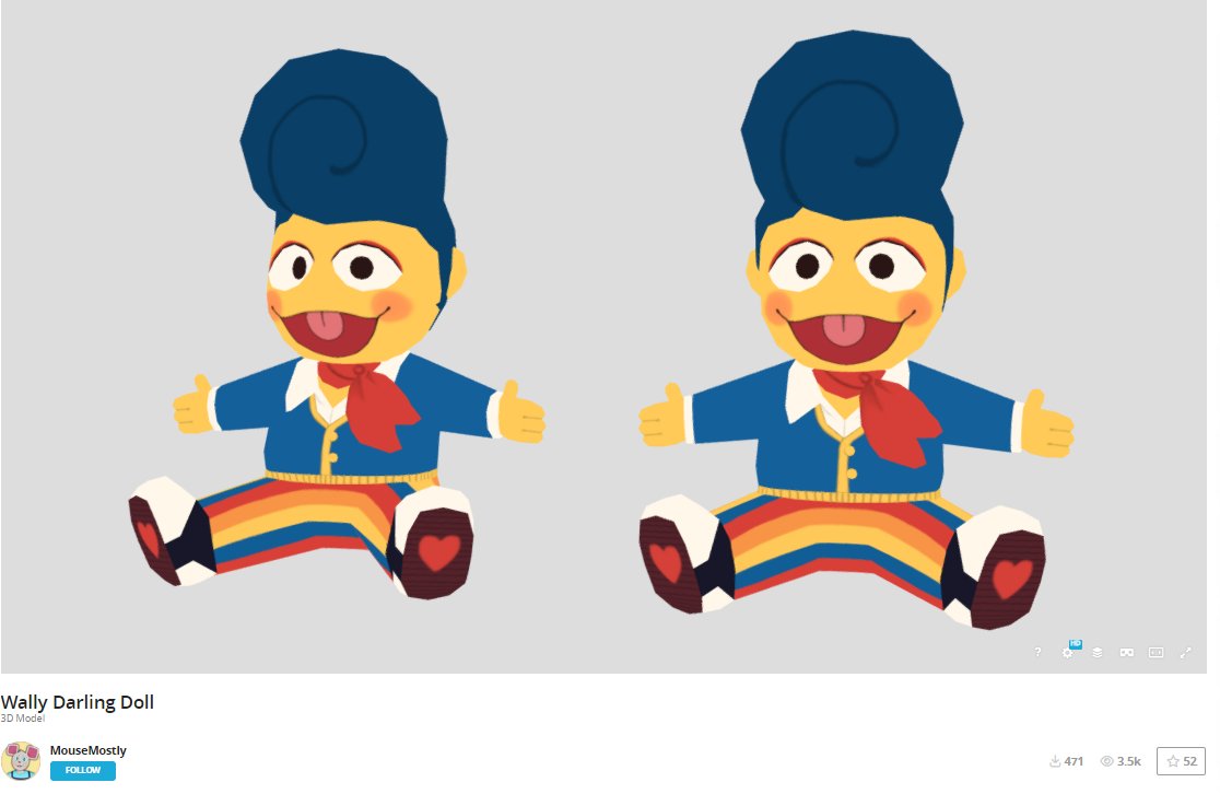 PeakUGC's tweet photo. UGC creators "RoxTrafford," "Iskayzinho," and "aalcaplay" have been taking models from Sketchfab and uploading them onto the catalog. The creator of the Wally Doll model only permitted use of the models if they're free. They're not, as you can see. #Roblox #RobloxUGC https://t.co/DN10VwcYBI