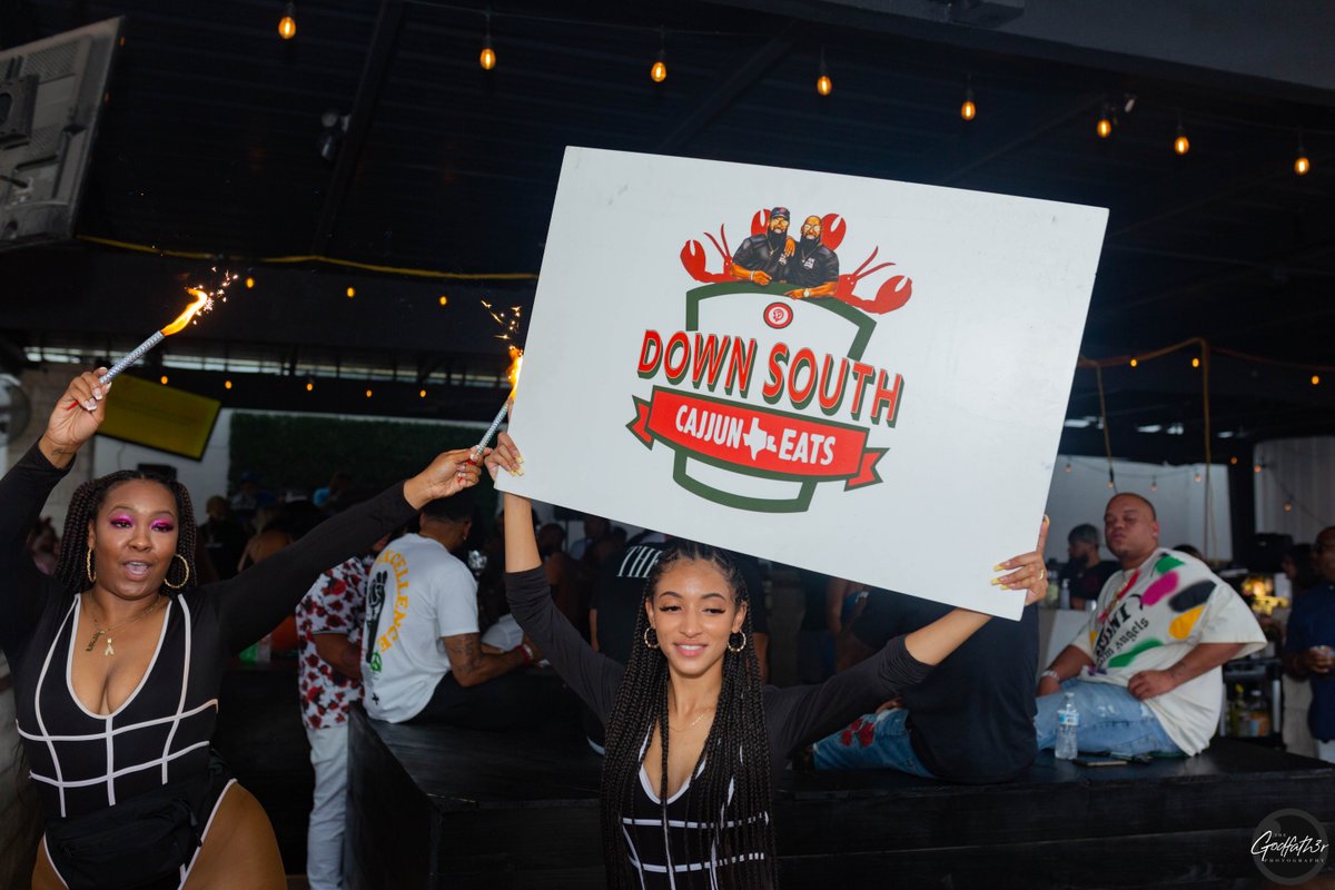 CaJJunEats's tweet photo. Ya'll ready for Sunday Funday at Cajjun Eats to return?! Throwback to #DrayaMeetsCajjun last year! We had a timeee 🤪 
. 
DSCE Grand Opening is coming soon! Stay tuned 🙌🏾 https://t.co/P6UkgUuIVT