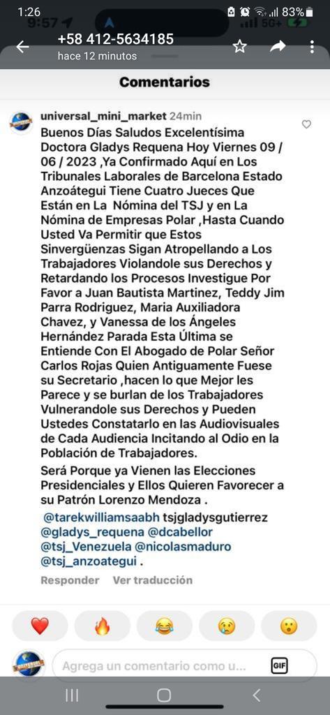 Son 7años en la calle con sentencia firme por el tribunal de reenganche y pago de salarios caído y beneficios dejado de percibir y Polar no acata la orden del tribunal somos padres de familia que alimentar donde están los derechos humanos SOS justicia, Justicia, justicia