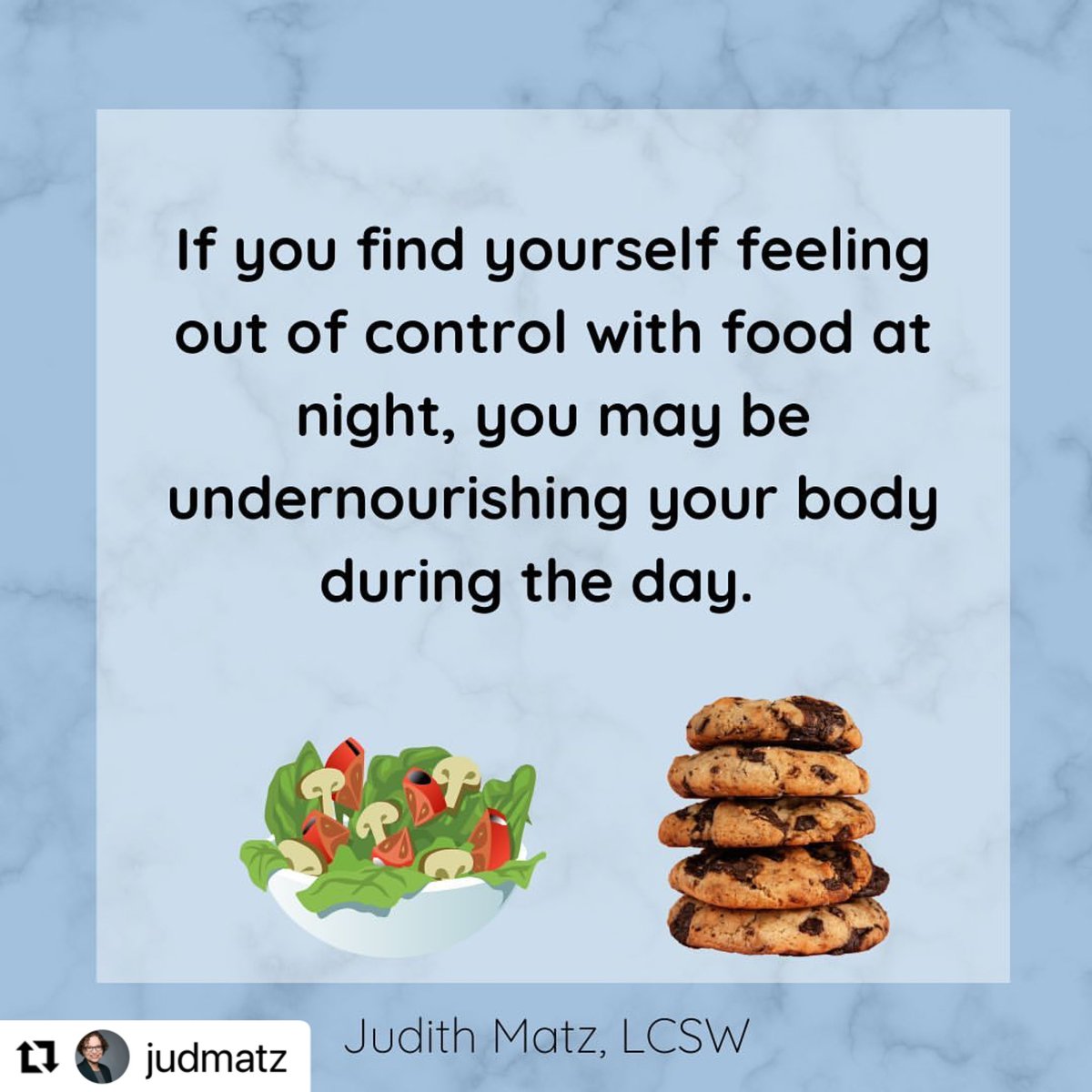#Repost @judmatz with @use.repost
#makingpeacewithfood #makingpeacewithfoodcarddeck #bodypositivity #bodypositive #healthateverysize #haes #weightstigma #intuitiveeating #antidiet #dietmentality #allfoodsfit #antidietculture #dietsdontwork #eatingdisorderrecovery #selfcompassion