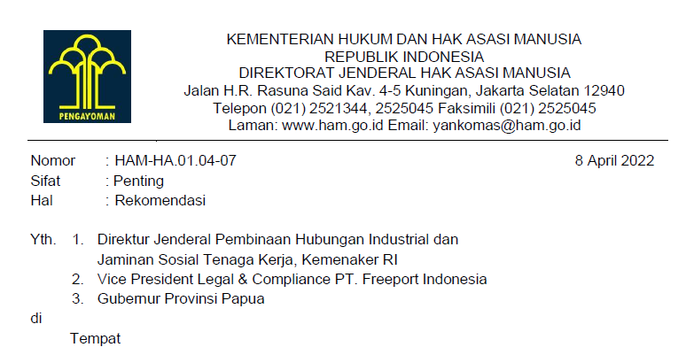 Sesungguhnya ini salahnya dimana .. ? aturan dibuat untuk siapa ... dan siapa yang mengawasinya...  siapa yang menegakan hukum ..viktiminasi struktural by ommision.Apakah Rekomen ini mengikat para pihak inkracht <a href="/idafauziyah/">Ida Fauziyah</a> <a href="/mohmahfudmd/">Mahfud MD</a> <a href="/LaolyYasonna/">YasonnaLaoly</a>