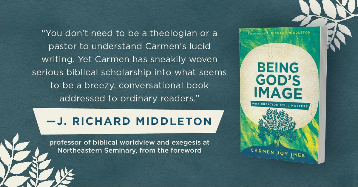 scarletsarah's tweet image. It's book launch week for "Being God's Image." Trust me when I say you'll want to add this lovely gem by @carmenjoyimes to your library. 🎉🥳📚