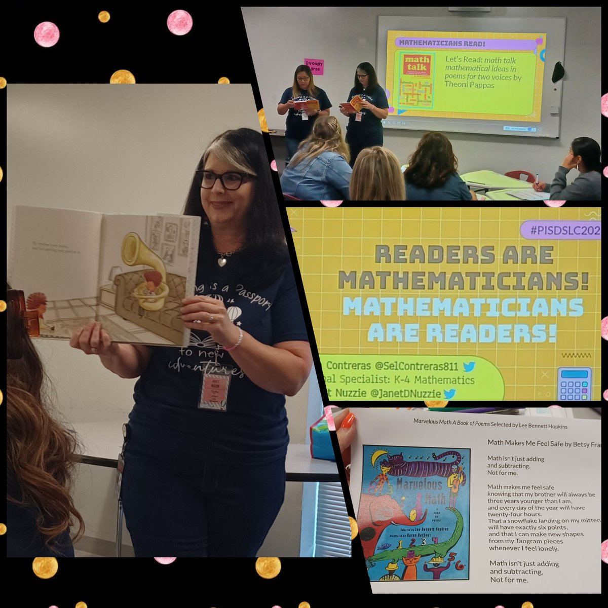 Readers are Mathematicians! Mathematicians are Readers! This was a great session. Math is all around us.  I ❤️ math books.  Thank you <a href="/janetdnuzzie/">Janet Nuzzie</a> &amp; <a href="/SelContreras811/">Selena Contreras</a> #PISDSLC2023 #pisdmathchat <a href="/pisdesela/">PISD Elementary Language Arts & Reading</a>