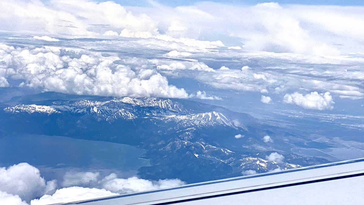 Flying to Sacramento to see family, just flew over Lake Tahoe, CA. #LakeTahoe #Snow
