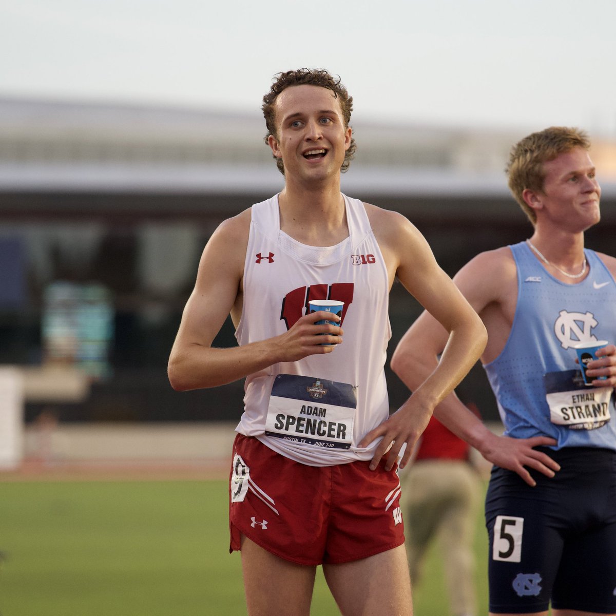 BadgerTrackXC's tweet photo. Stellar Spencer! 

#Badgers Adam Spencer finishes third in the 1500 meters at the @NCAATrackField Championships! 

#OnWisconsin https://t.co/70QZjMMHmy