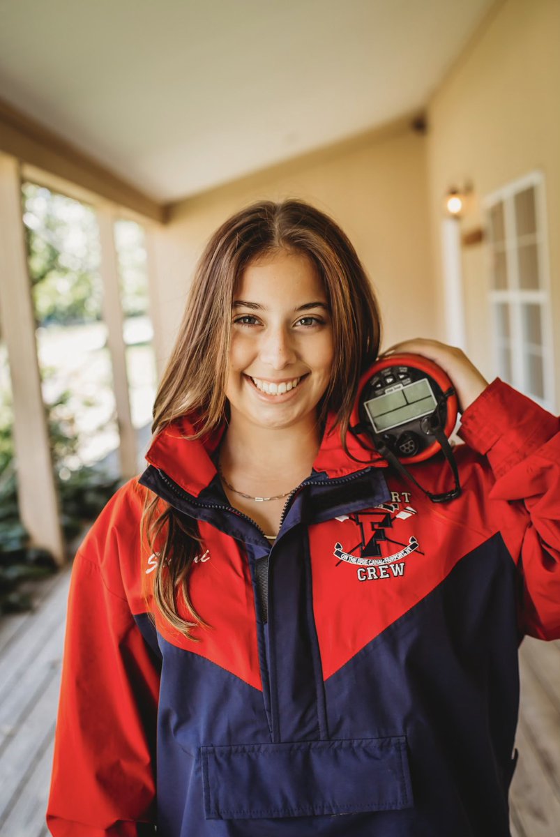 FairportCrew's tweet photo. (1/2) Our fifth senior shoutout goes to Sammi Vella! 🎉‼️

Plans for next year: attend Mercyhurst University to study Forensic Science and cox on their D2 rowing team https://t.co/Wj7xu6B0rG