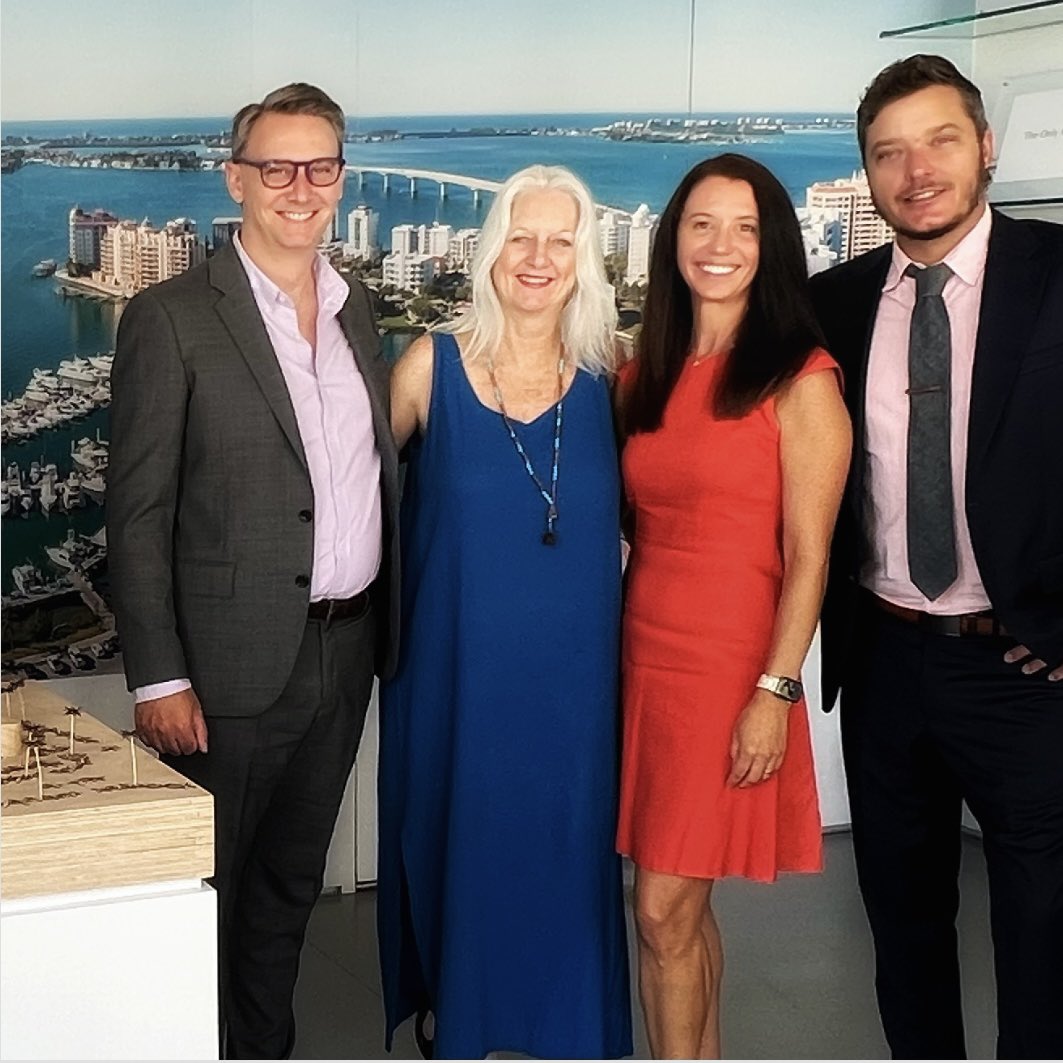 Sarasota is booming! A pleasure to be working  with the Developer Services team at Michael Saunders &amp; Co. #prlife